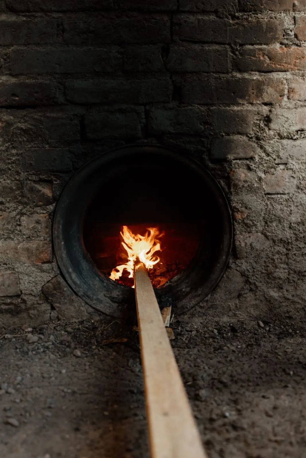 Fire of the artisanal oven