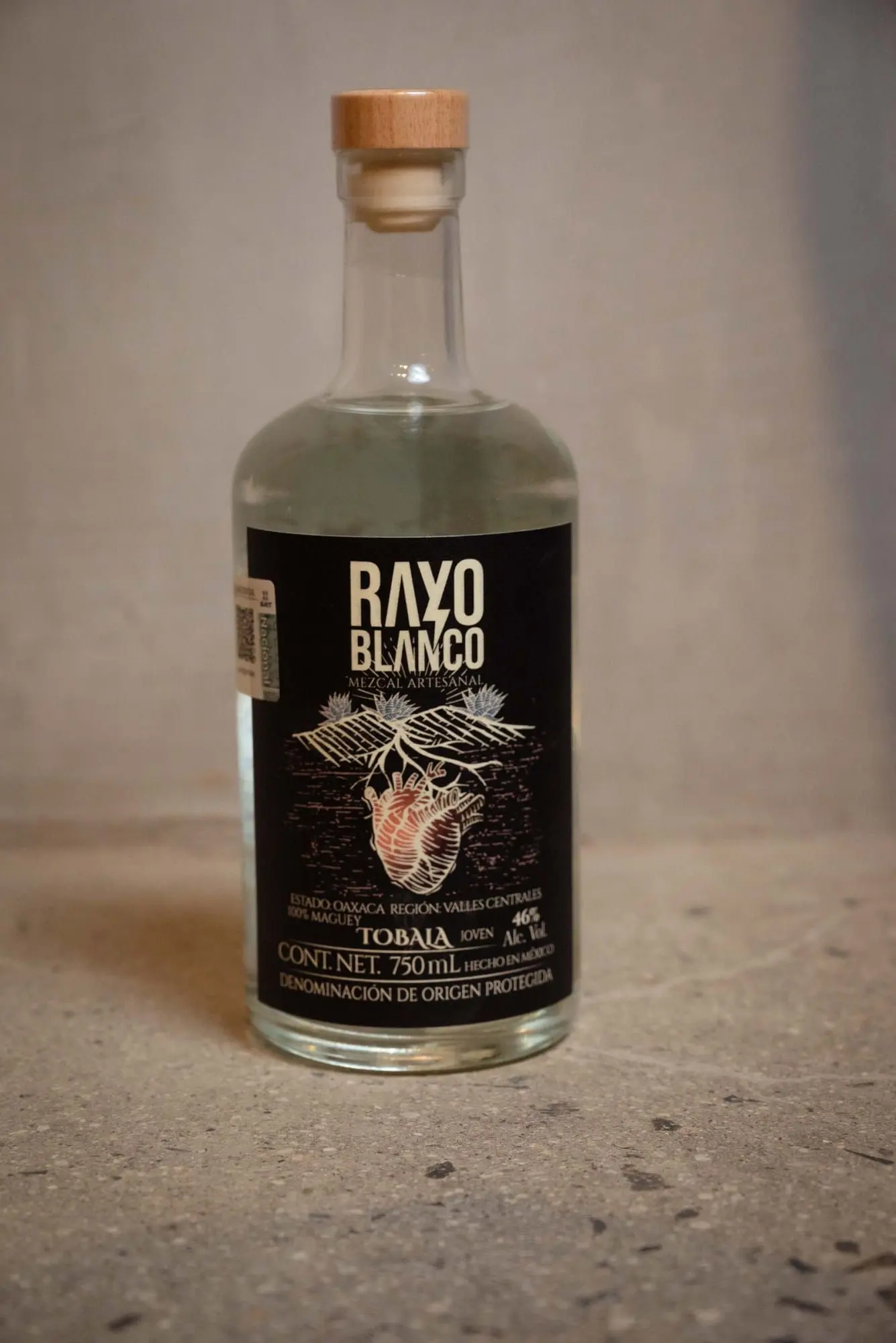 Rayo Blanco Tobalá bottle