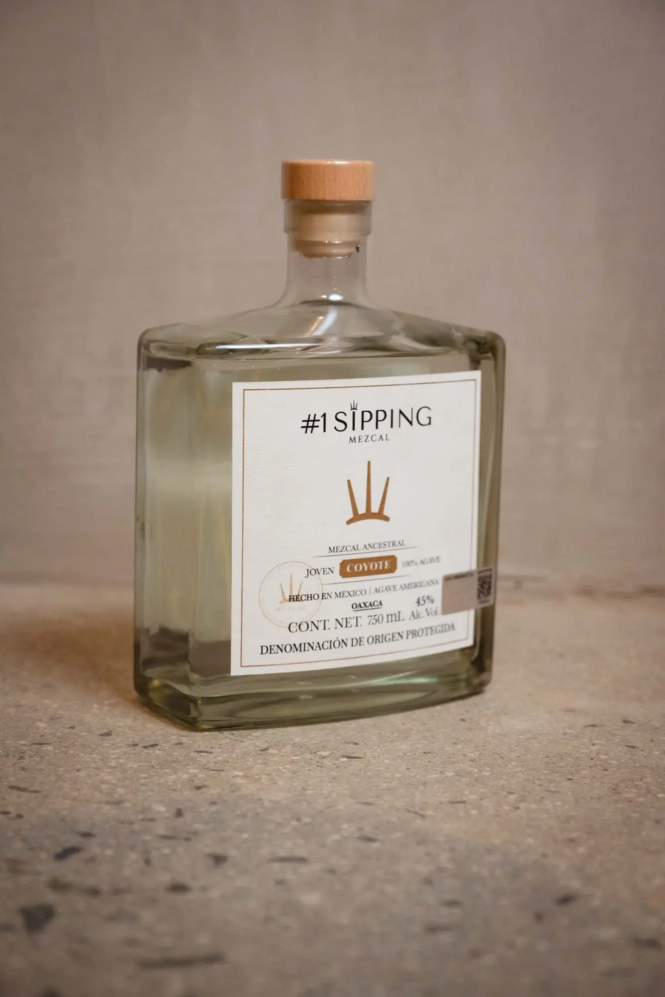 #1 Sipping Mezcal Coyote bottle