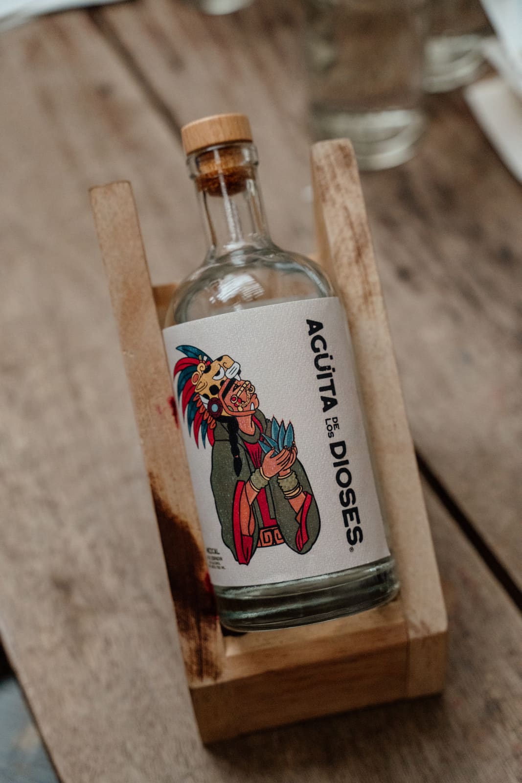 Detail of bottle labeling